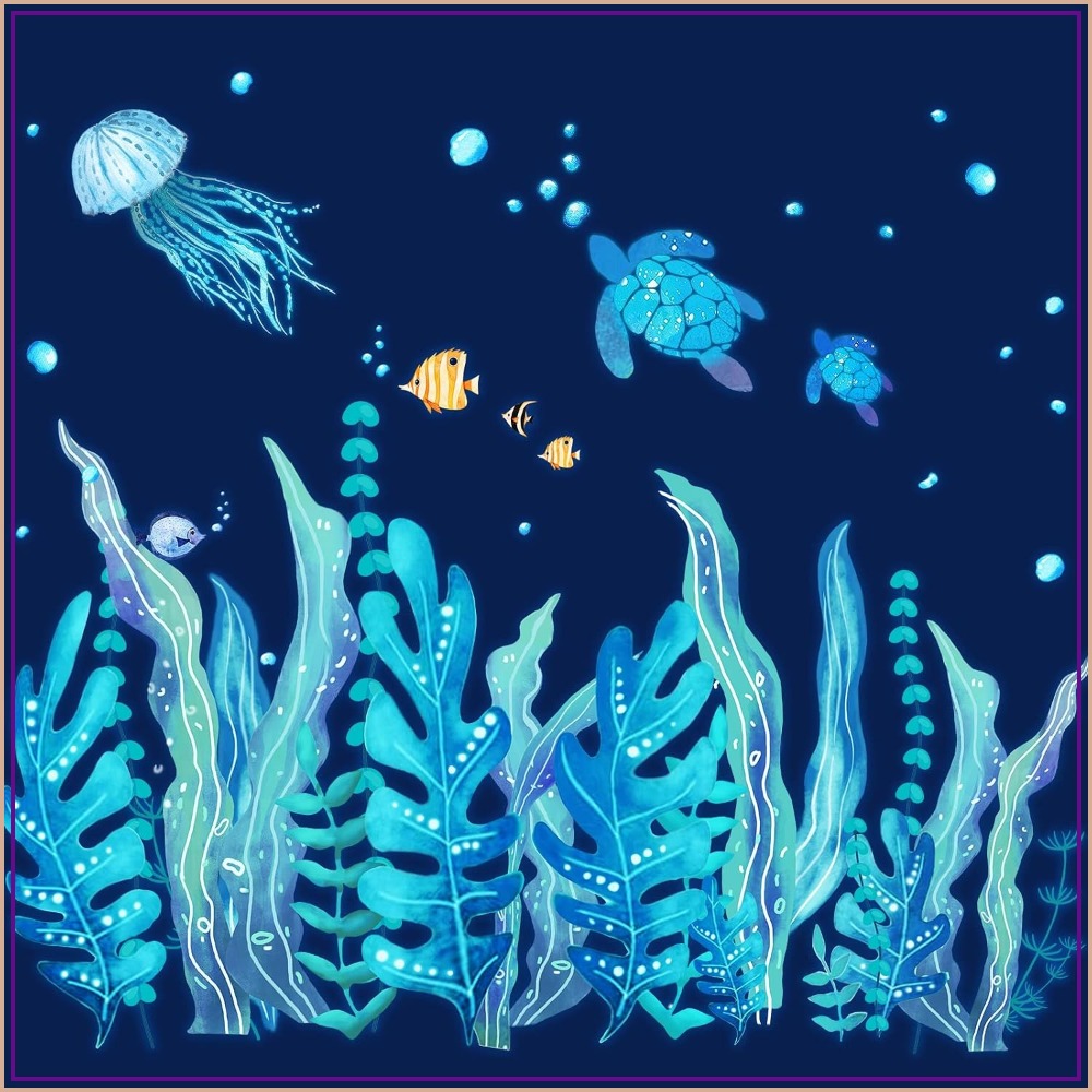 Baby Nursery Under The Sea - 5 Sheets Glow in The Dark