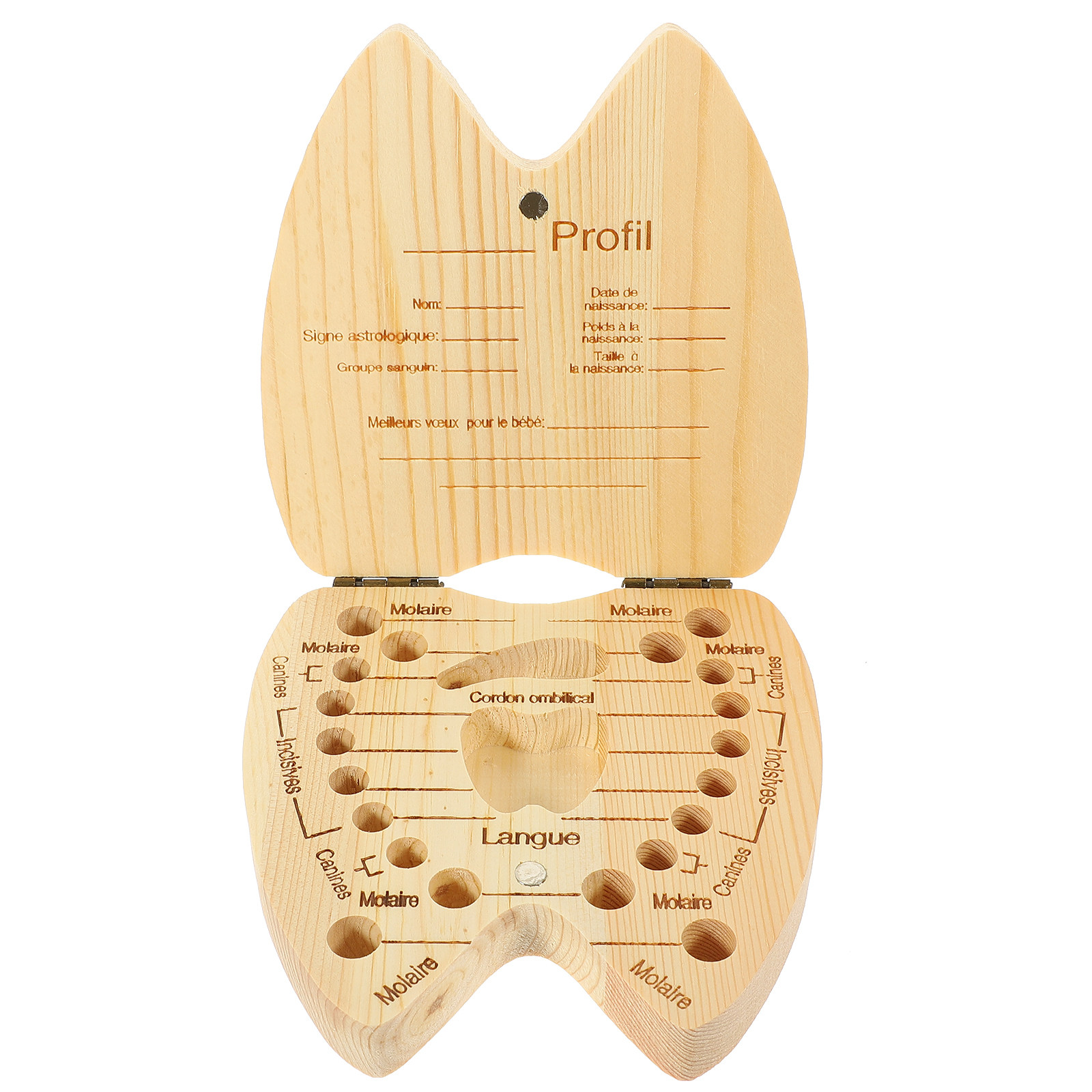 Baby Keepsake Box - 1Pcs Tooth Saver Box Wooden Baby