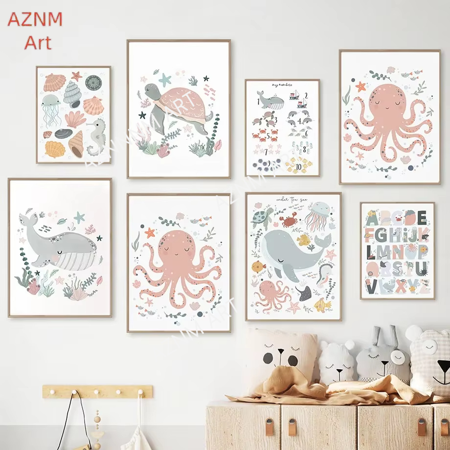 Baby Nursery Under The Sea - Under the Sea Nursery Wall Art