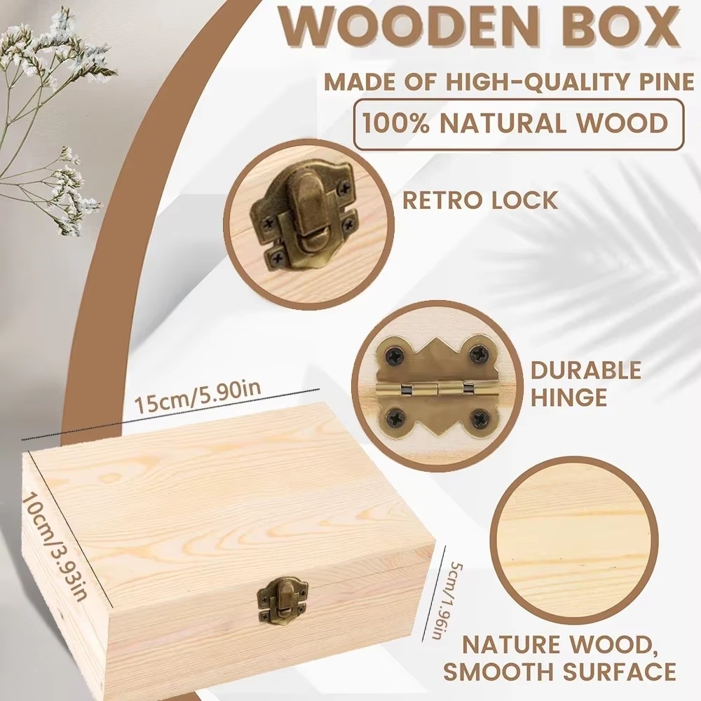 Personalized Baby Wooden Memor - Baby Keepsake Box recension och pris