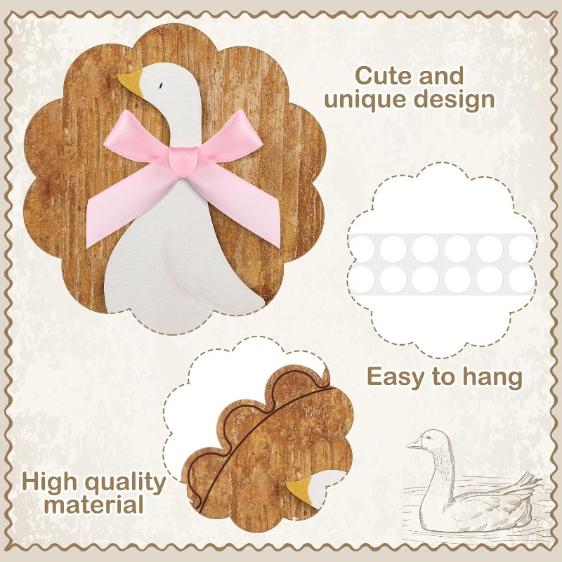 Whimsical Vintage Wooden Goose - Baby Nursery Vintage recension och pris