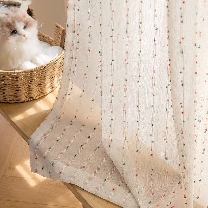 Rainbow Translucent Gauze Girl - Blackout Curtain Nursery recension och pris