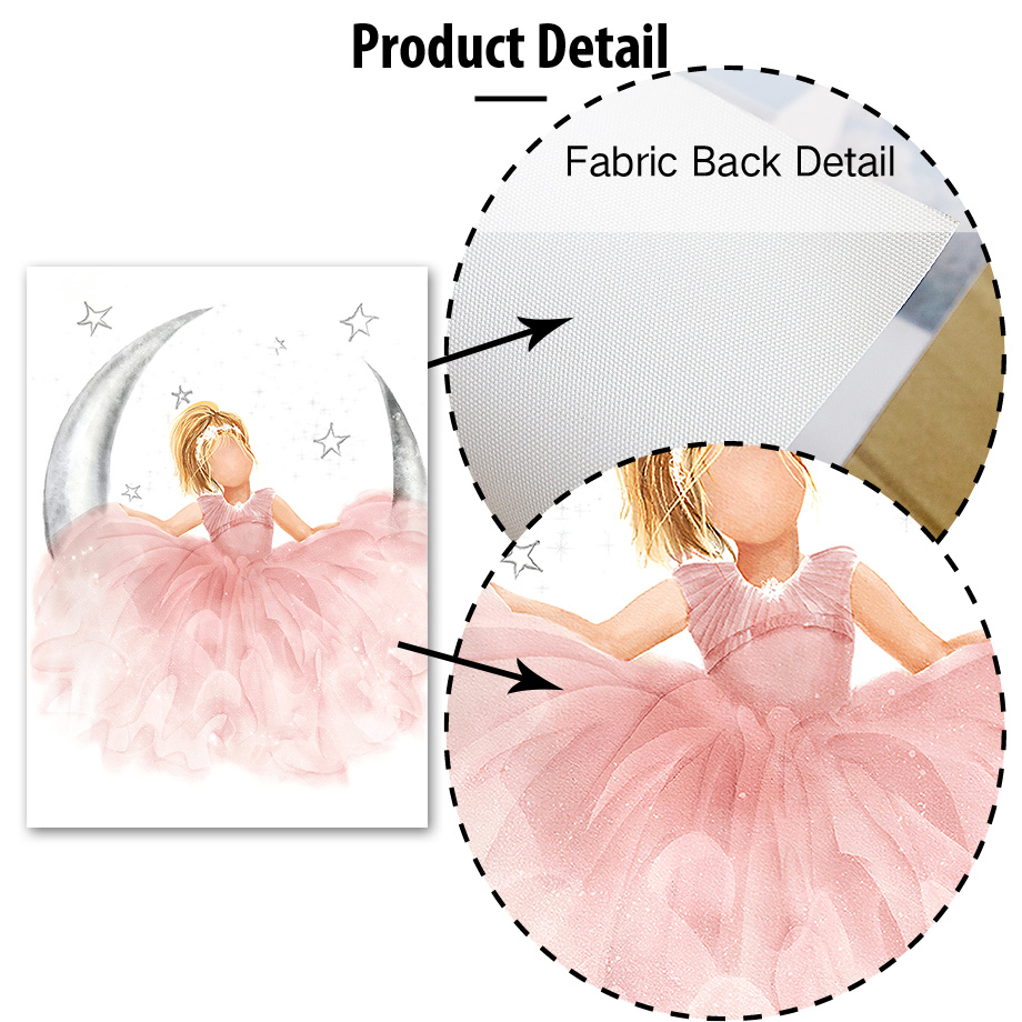 Pink Angel Girl Sun Moon Cloud - Animals Baby Nursery recension och pris
