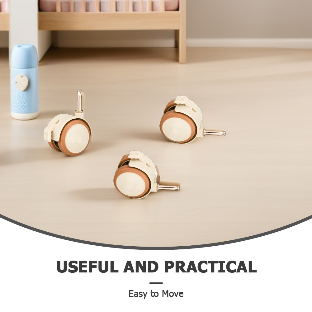 4Pcs Baby Crib Casters Rubber  - Baby Nursery Furniture Sets recension och pris
