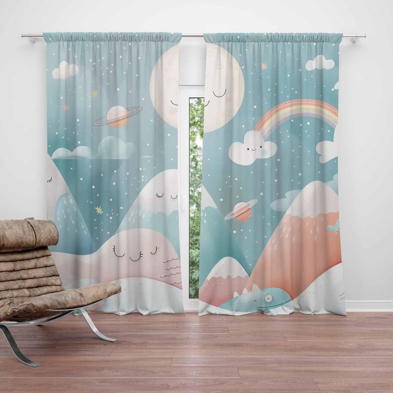 Mountain Rainbow Baby Nursery  - Blackout Curtain Nursery recension och pris