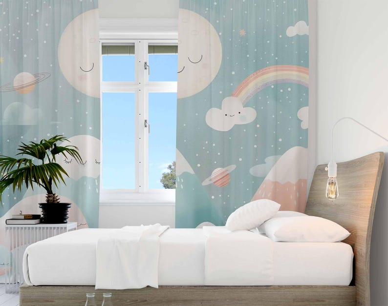 Mountain Rainbow Baby Nursery  - Blackout Curtain Nursery recension och pris