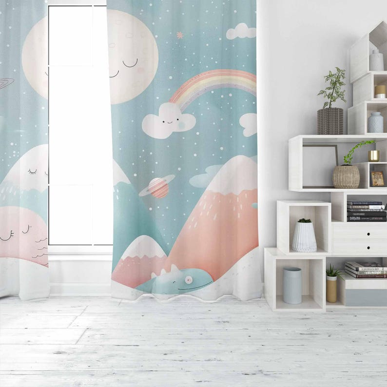 Mountain Rainbow Baby Nursery  - Blackout Curtain Nursery recension och pris