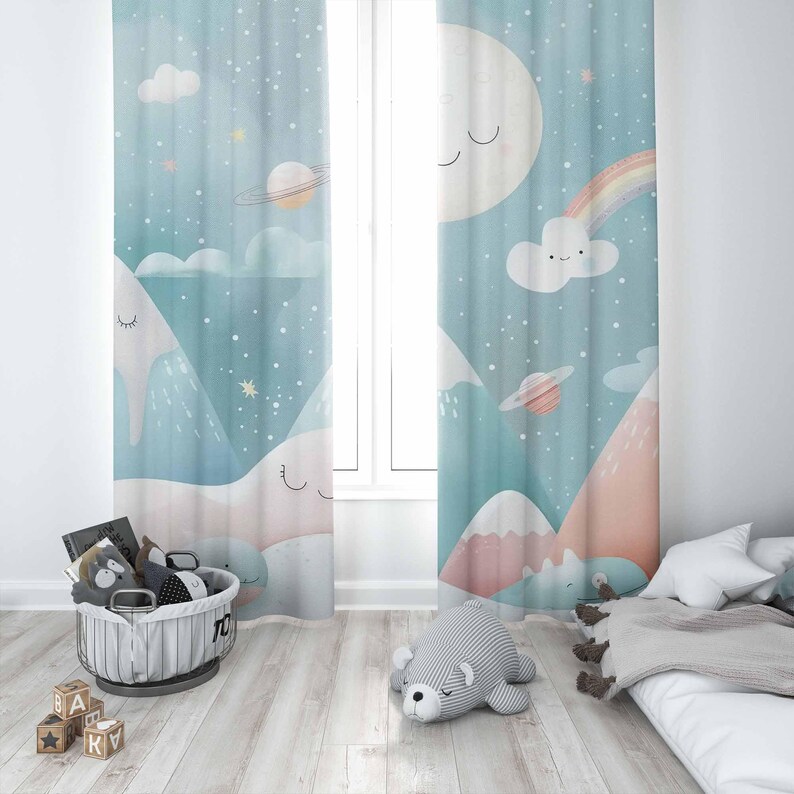 Mountain Rainbow Baby Nursery  - Blackout Curtain Nursery recension och pris