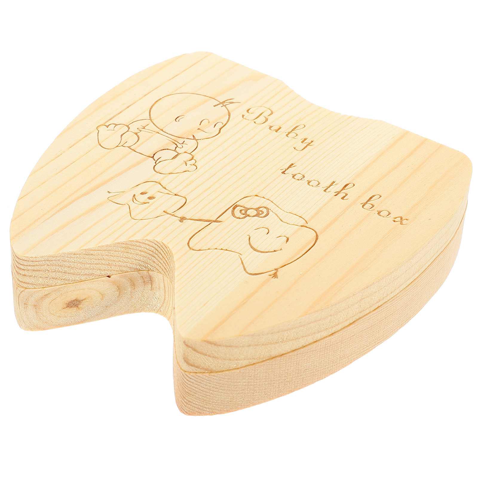 1Pcs Tooth Saver Box Wooden Ba - Baby Keepsake Box recension och pris