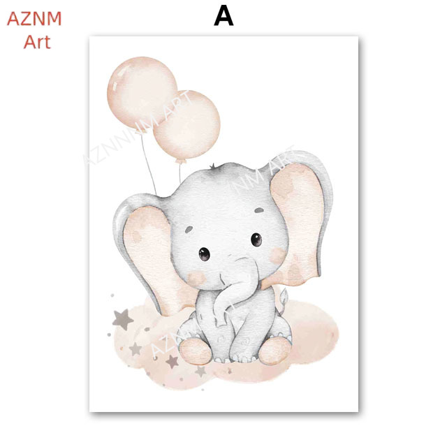 Elephant Balloon Rainbow Moon  - Baby Nursery Room recension och pris