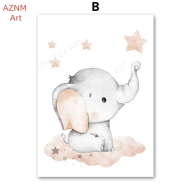Elephant Balloon Rainbow Moon  - Baby Nursery Room recension och pris