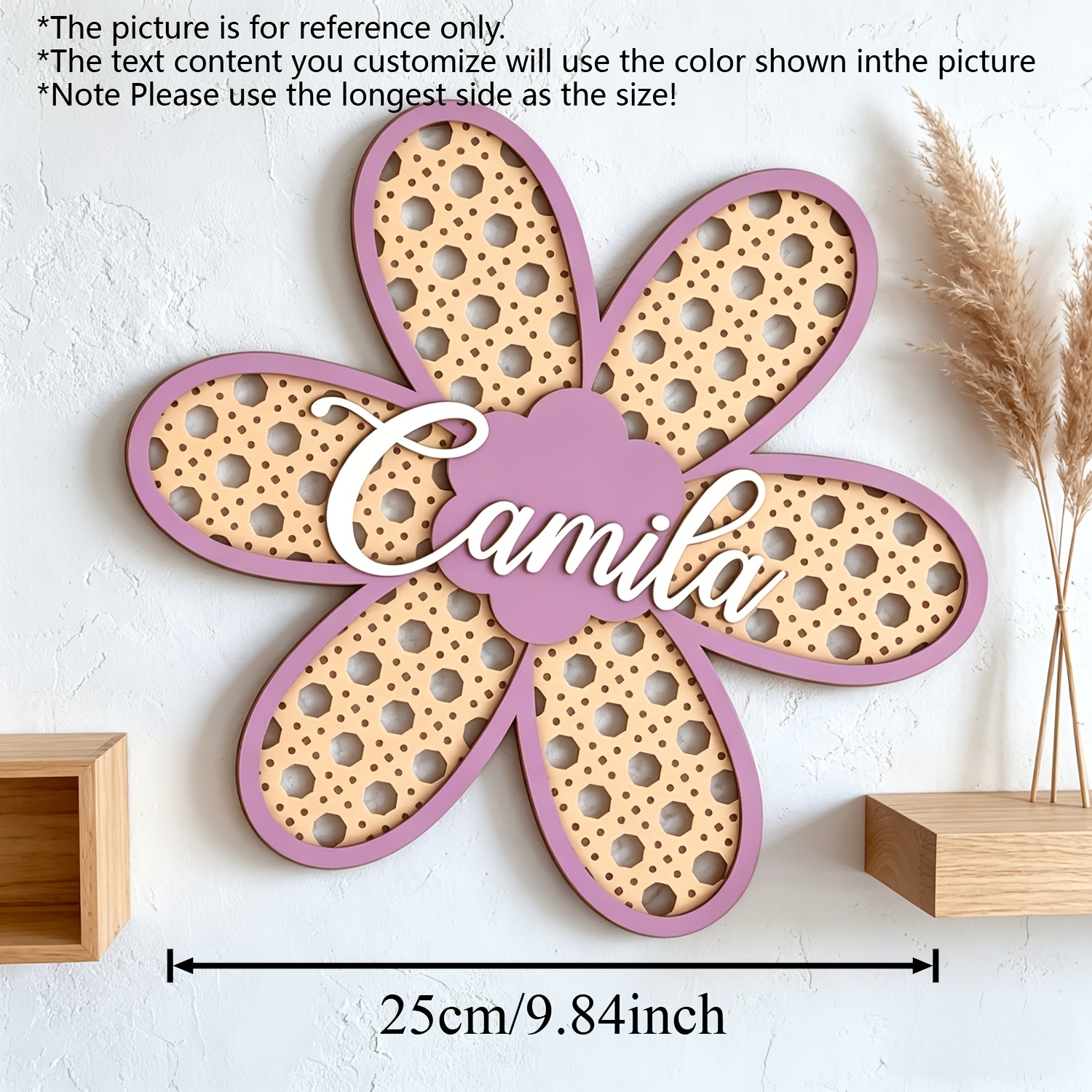 Personalized Boho Rattan Flowe - Baby Nursery In recension och pris