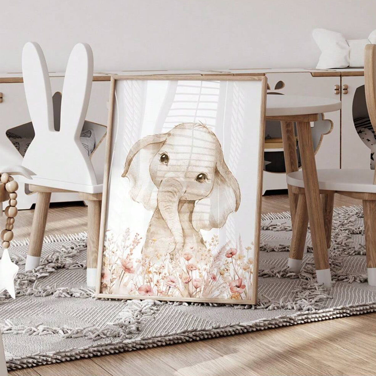 Custom Name Nursery Wall Art S - Animals Baby Nursery recension och pris