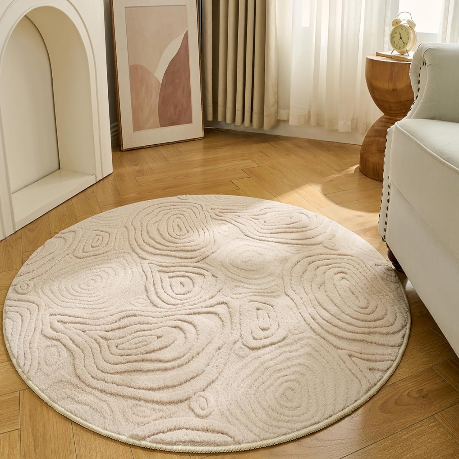 3D Geometric Round Rug – Soft  - Soft Rug Nursery recension och pris