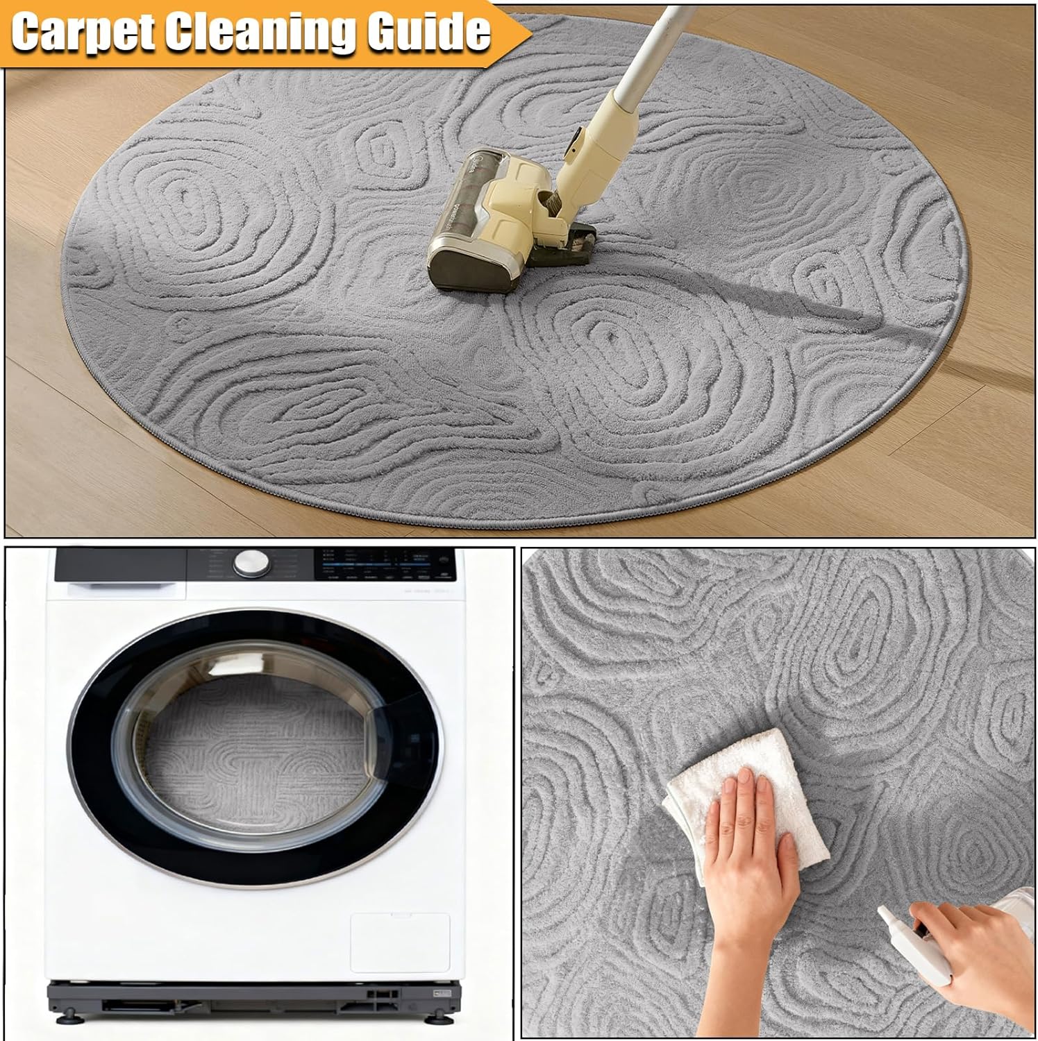 3D Geometric Round Rug – Soft  - Soft Rug Nursery recension och pris
