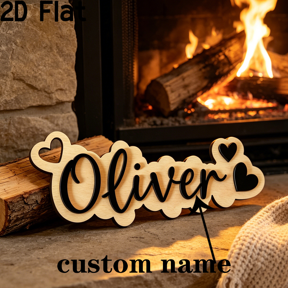 1Pc Custom Love Decor Wooden A - Baby Nursery In recension och pris