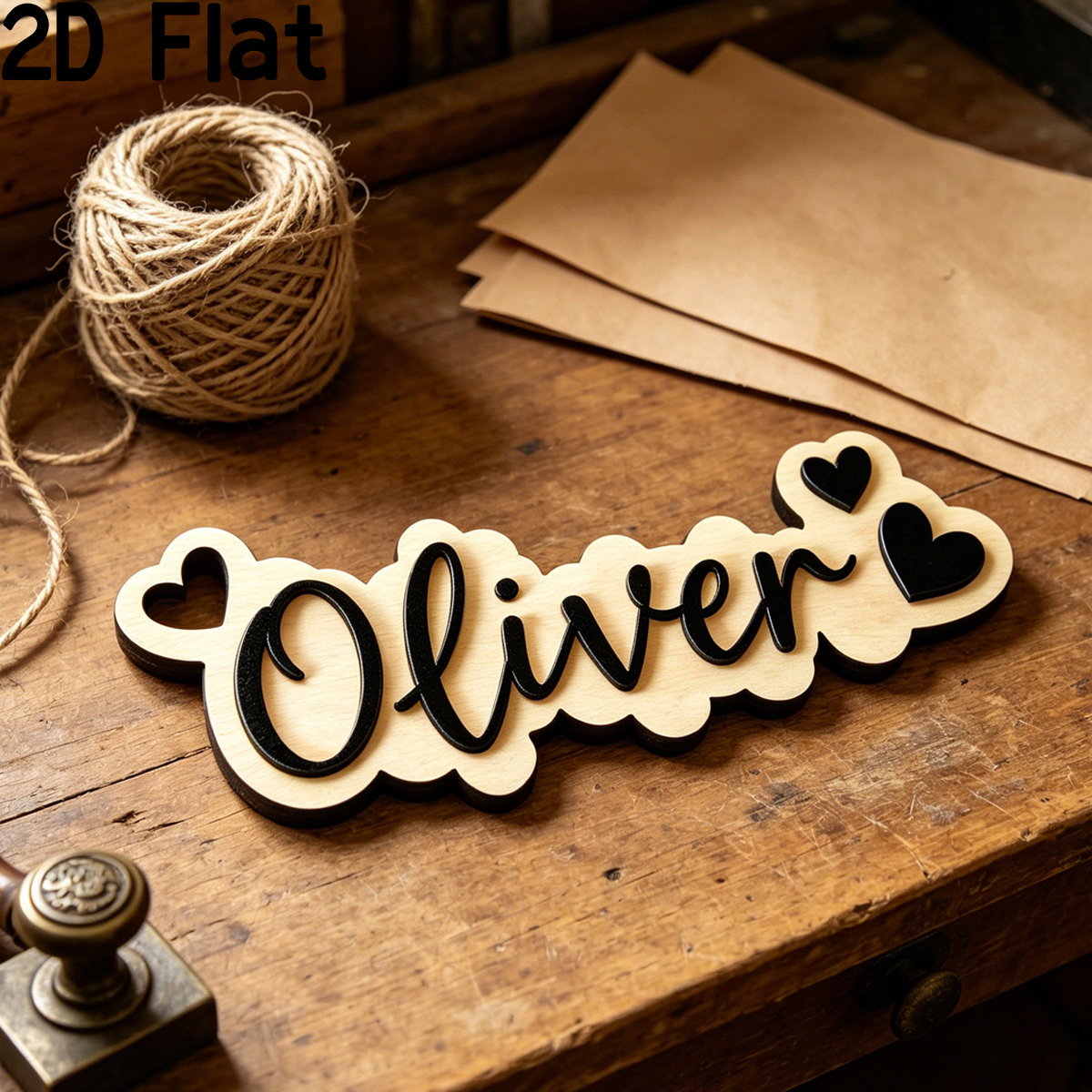 1Pc Custom Love Decor Wooden A - Baby Nursery In recension och pris