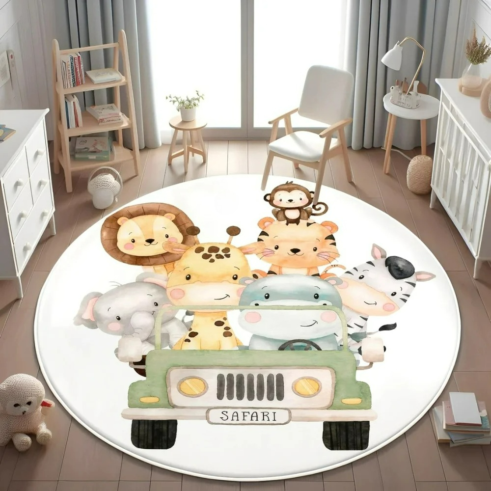 Wild Safari Animal Floor Mat G - Soft Rug Nursery recension och pris