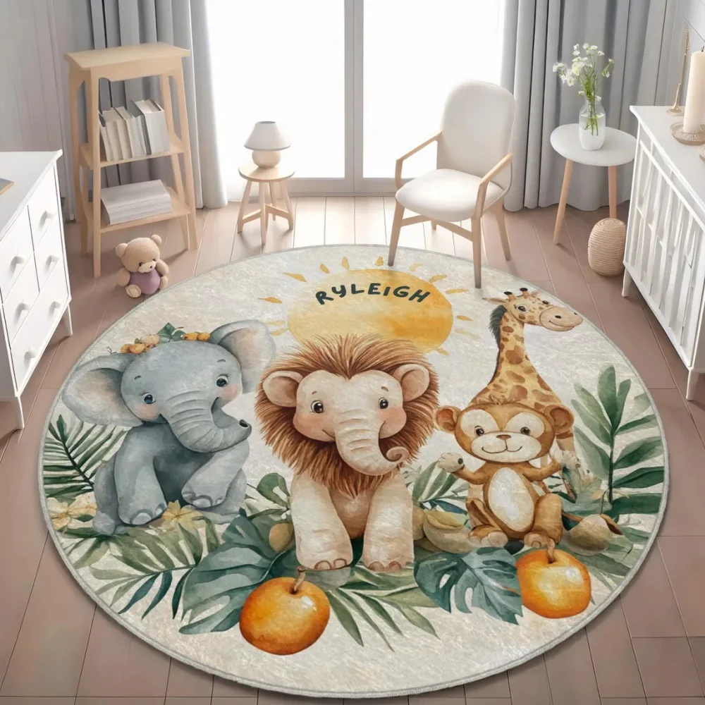 Wild Safari Animal Floor Mat G - Soft Rug Nursery recension och pris