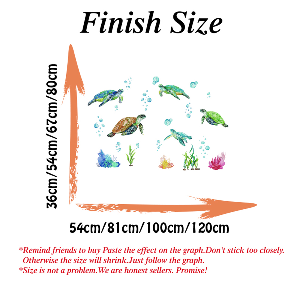 Watercolor Sea Turtles Wall St - Baby Nursery Under The Sea recension och pris