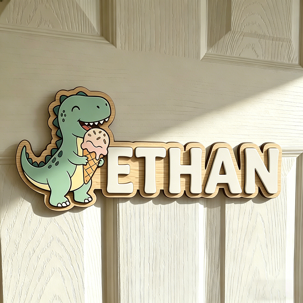 Whimsical Ice Cream Dinosaur C - Baby Nursery In recension och pris