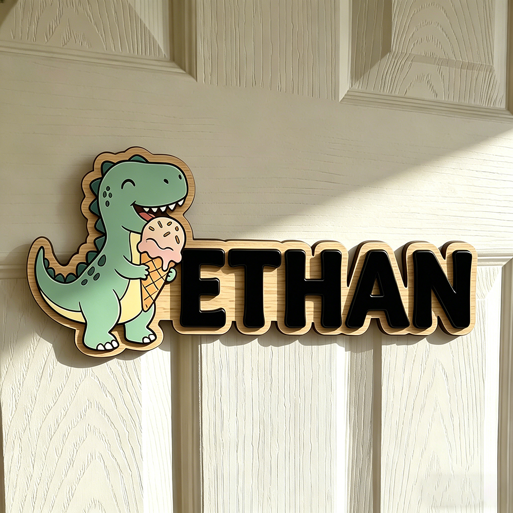 Whimsical Ice Cream Dinosaur C - Baby Nursery In recension och pris