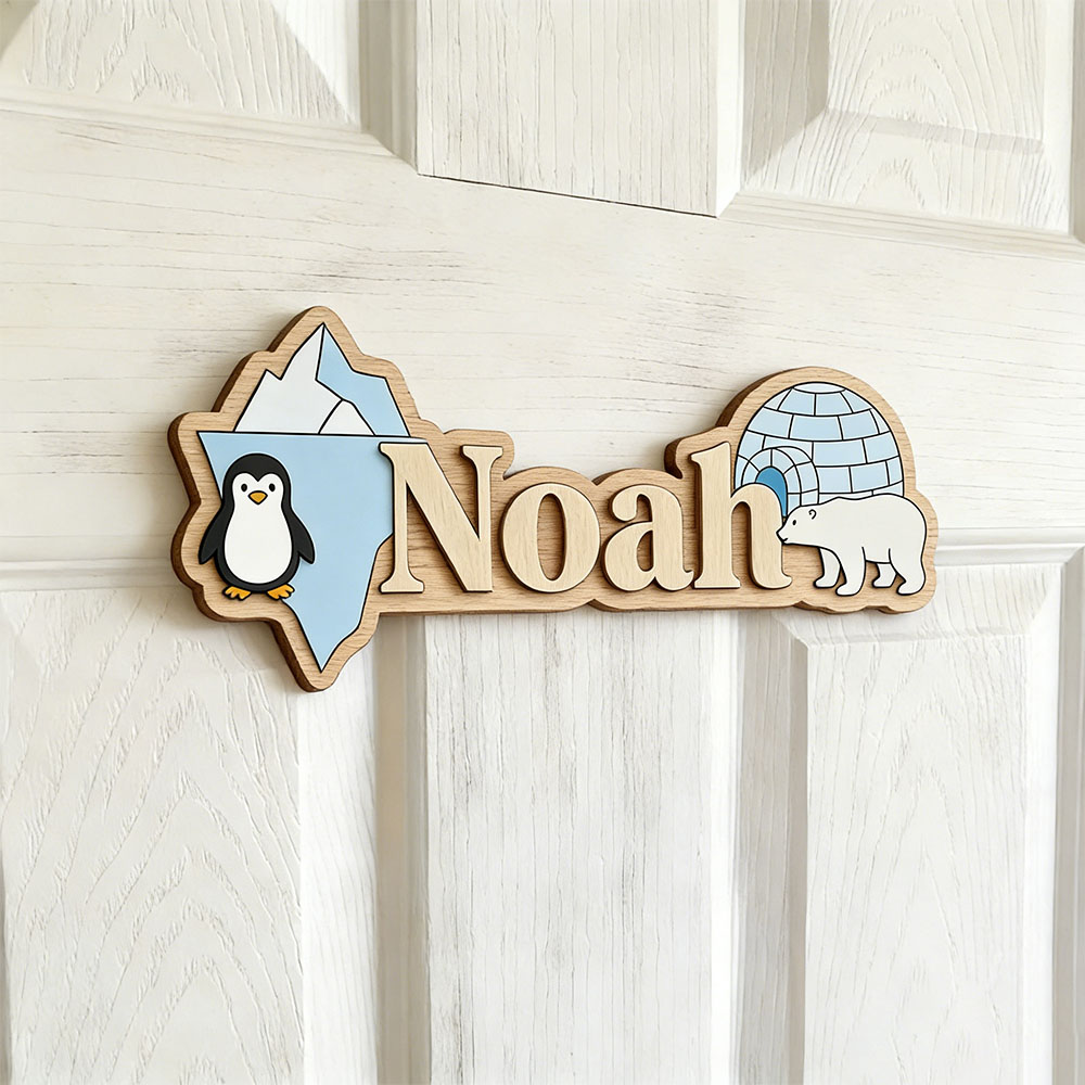 Arctic Penguin & Polar Bear Cu - Baby Nursery Room recension och pris