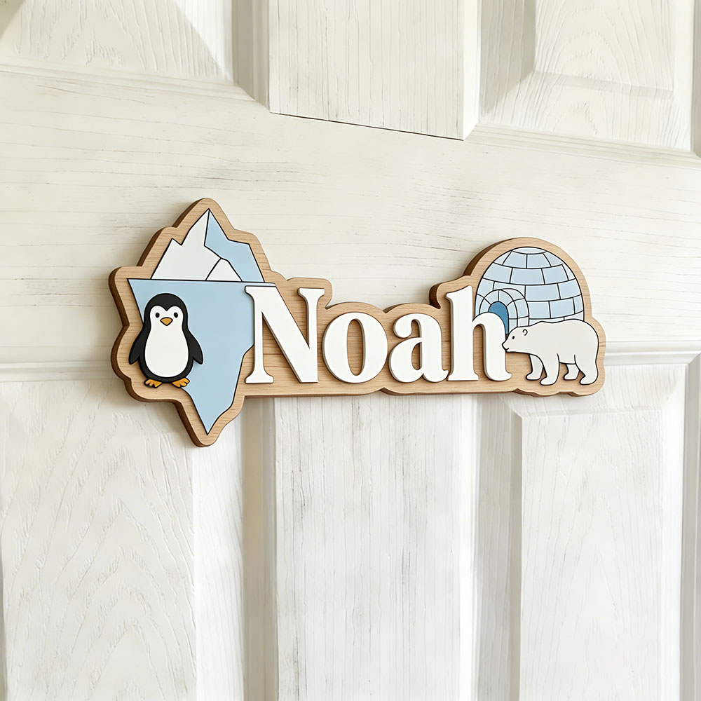 Arctic Penguin & Polar Bear Cu - Baby Nursery Room recension och pris