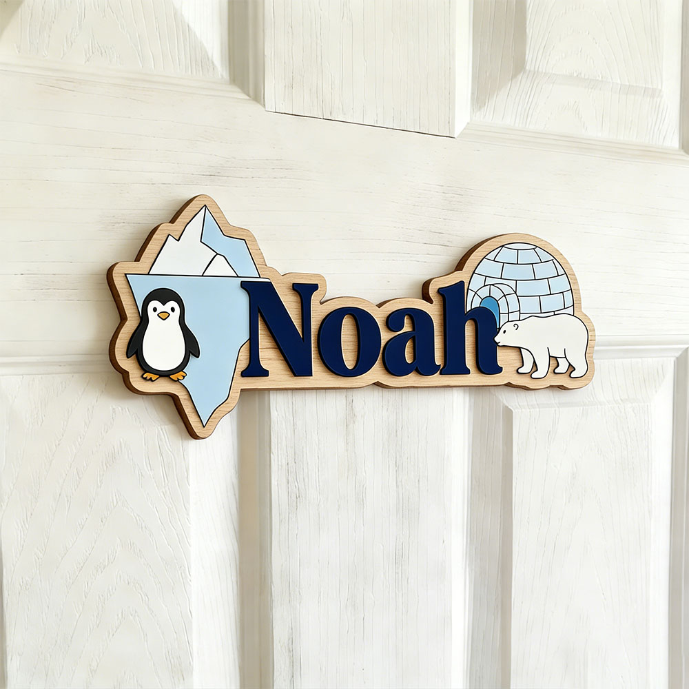 Arctic Penguin & Polar Bear Cu - Baby Nursery Room recension och pris
