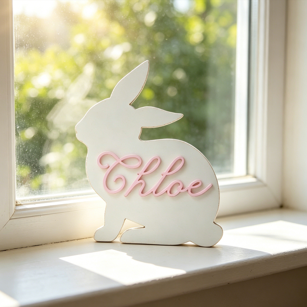 1Pc Custom Cute Bunny Name Woo - Baby Nursery In recension och pris