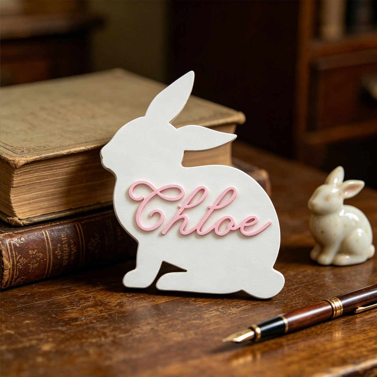 1Pc Custom Cute Bunny Name Woo - Baby Nursery In recension och pris