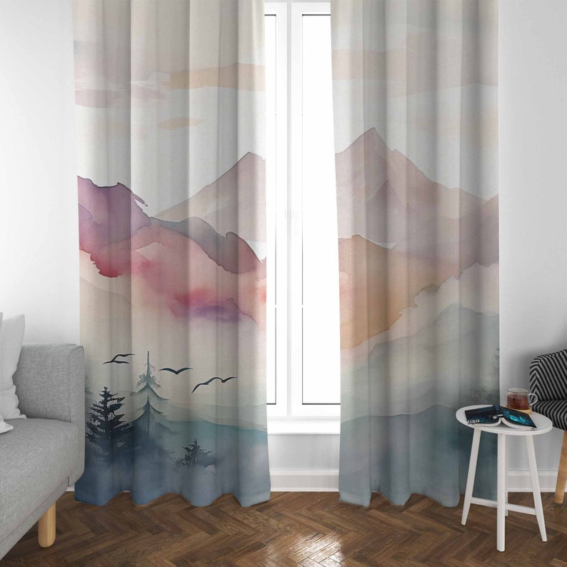 Mountain Forest Nursery Curtai - Blackout Curtain Nursery recension och pris