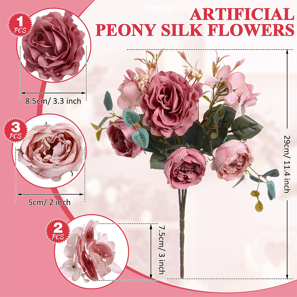 1pcs Vintage Peony Artificial  - Baby Nursery Vintage recension och pris