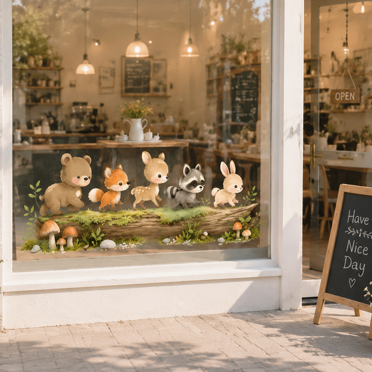 Nursery Forest Animals Window  - Animals Baby Nursery recension och pris