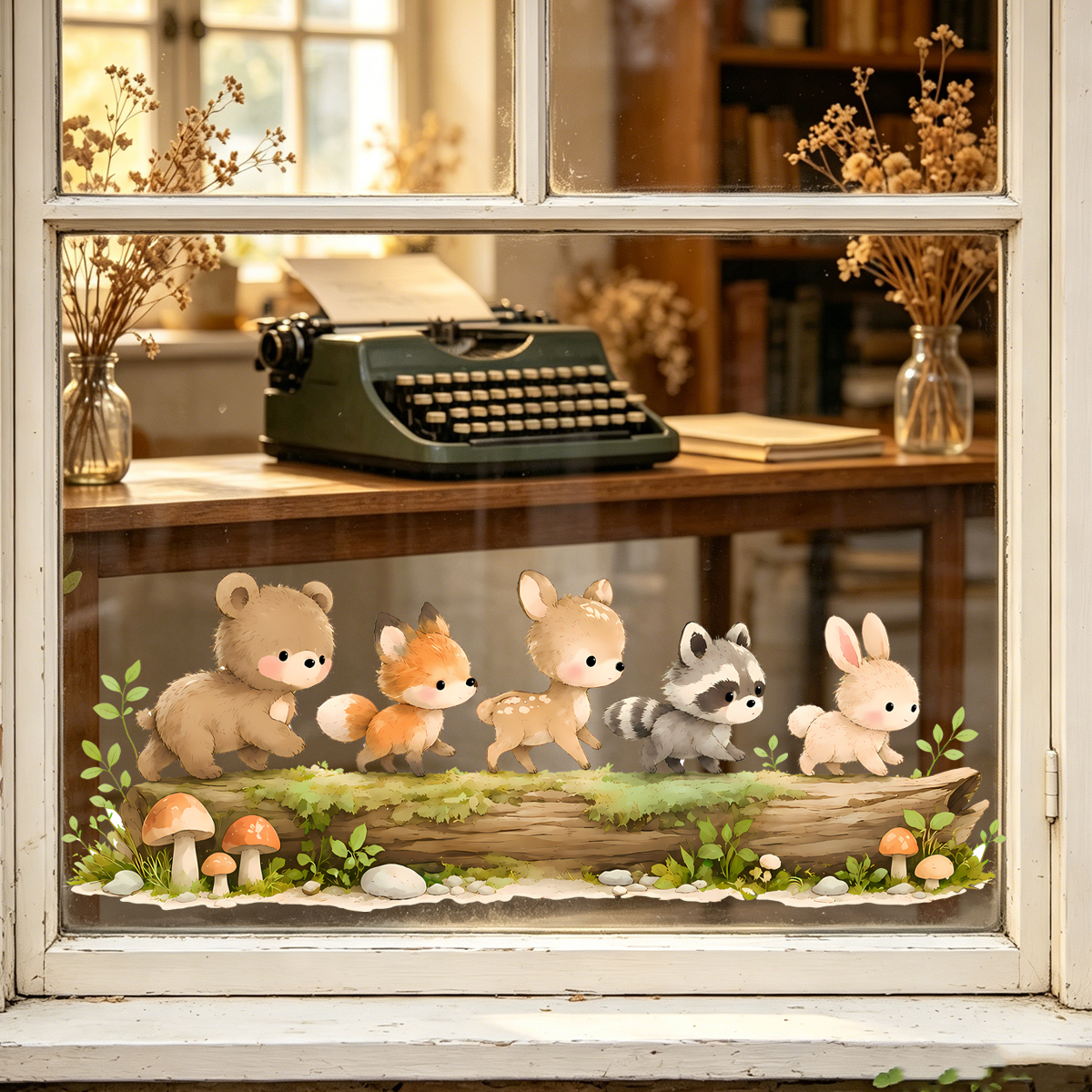 Nursery Forest Animals Window  - Animals Baby Nursery recension och pris