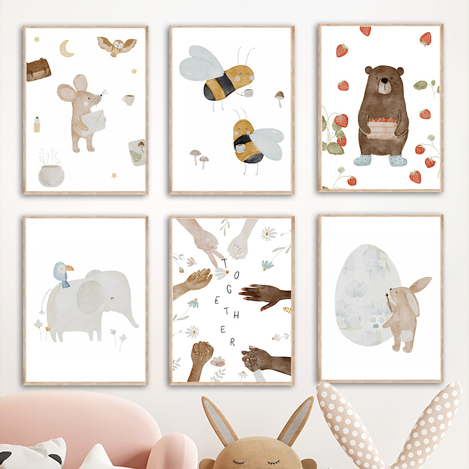 Boho Animals Friend Elephant R - Animals Baby Nursery recension och pris