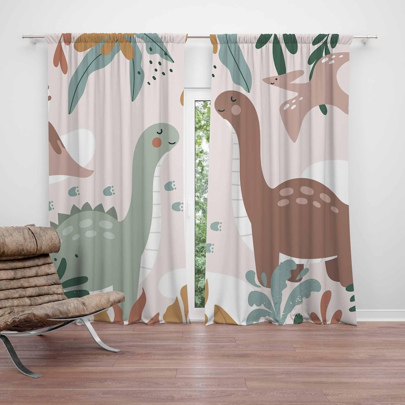 Dinosaur Nursery Curtains Dino - Blackout Curtain Nursery recension och pris