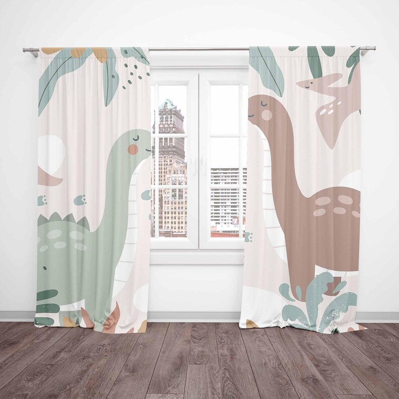 Dinosaur Nursery Curtains Dino - Blackout Curtain Nursery recension och pris