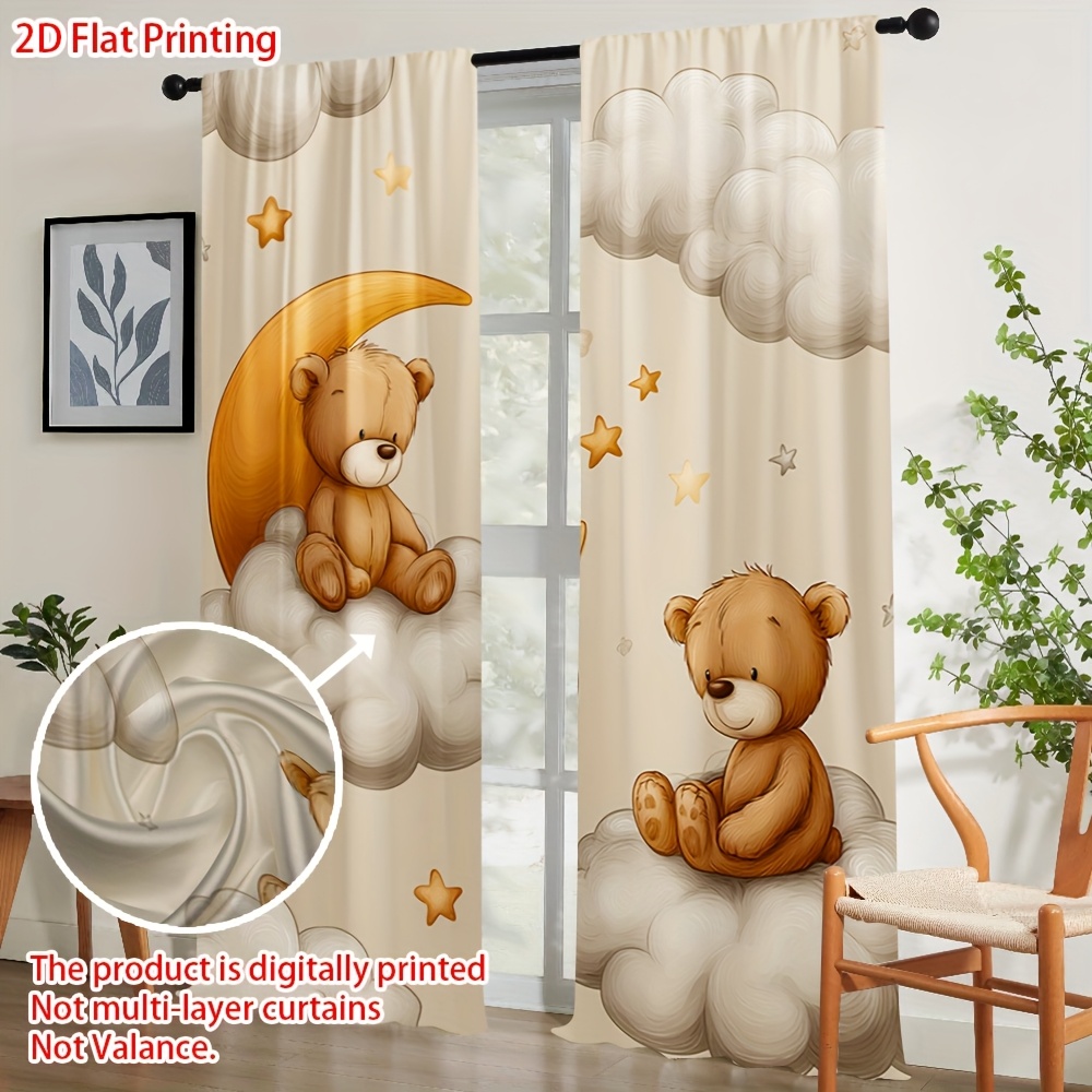 Cartoon Teddy Bear Curtain, Cu - Blackout Curtain Nursery recension och pris