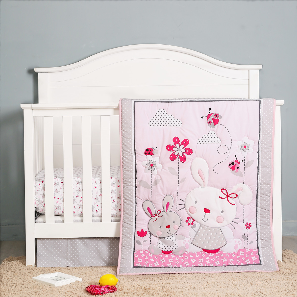 3Pcs NewBorn Baby Crib Bedding - Baby Nursery Bedding Sets recension och pris