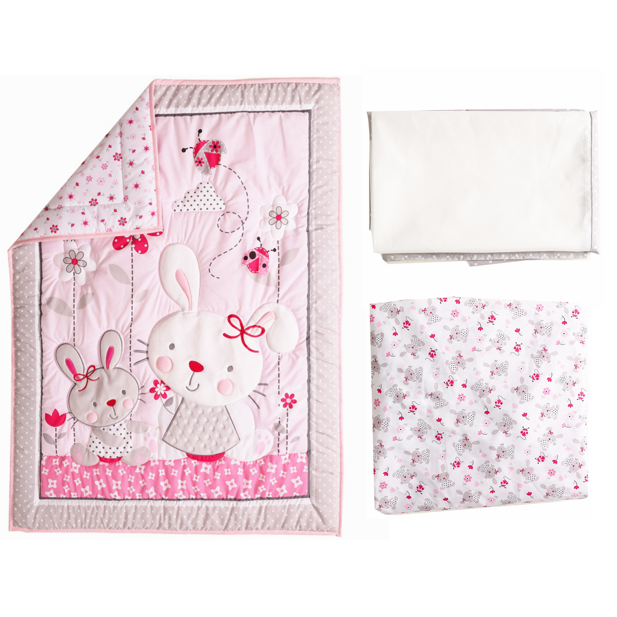 3Pcs NewBorn Baby Crib Bedding - Baby Nursery Bedding Sets recension och pris