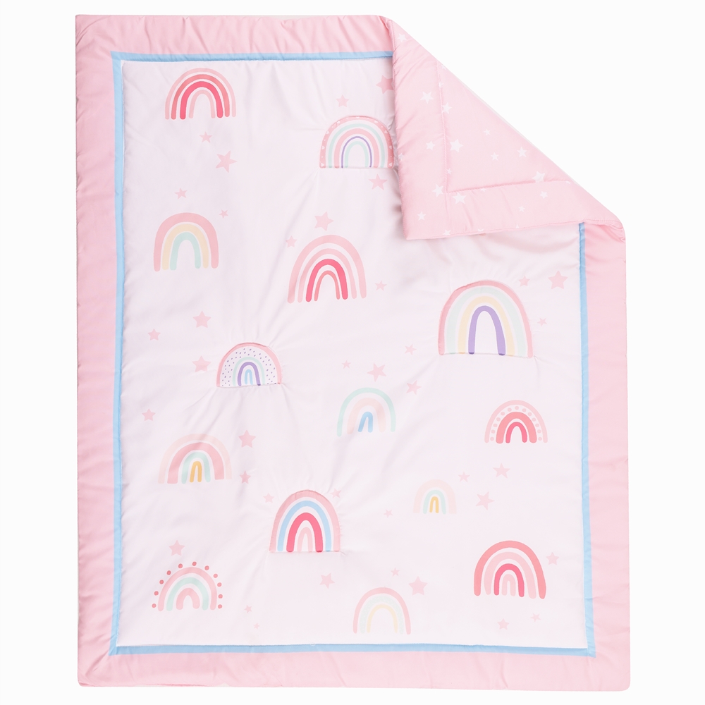 3Pcs Rainbow Baby Infant Crib  - Baby Nursery Bedding Sets recension och pris