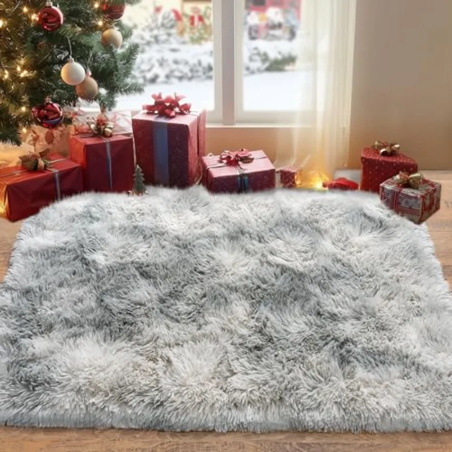 Fluffy Small Rug for Bedroom 2 - Soft Rug Nursery recension och pris