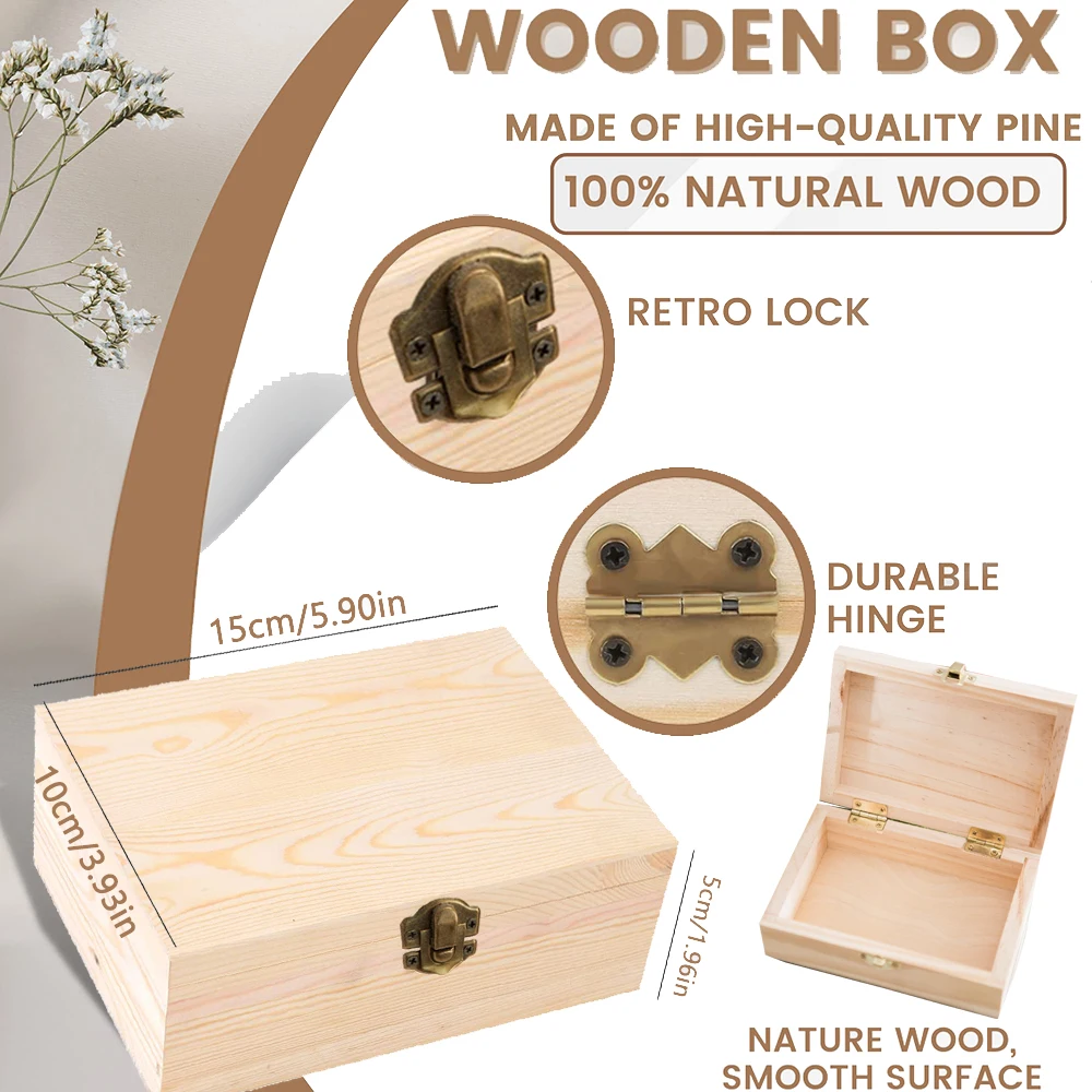 Personalized Unicorn Baby Wood - Baby Keepsake Box recension och pris