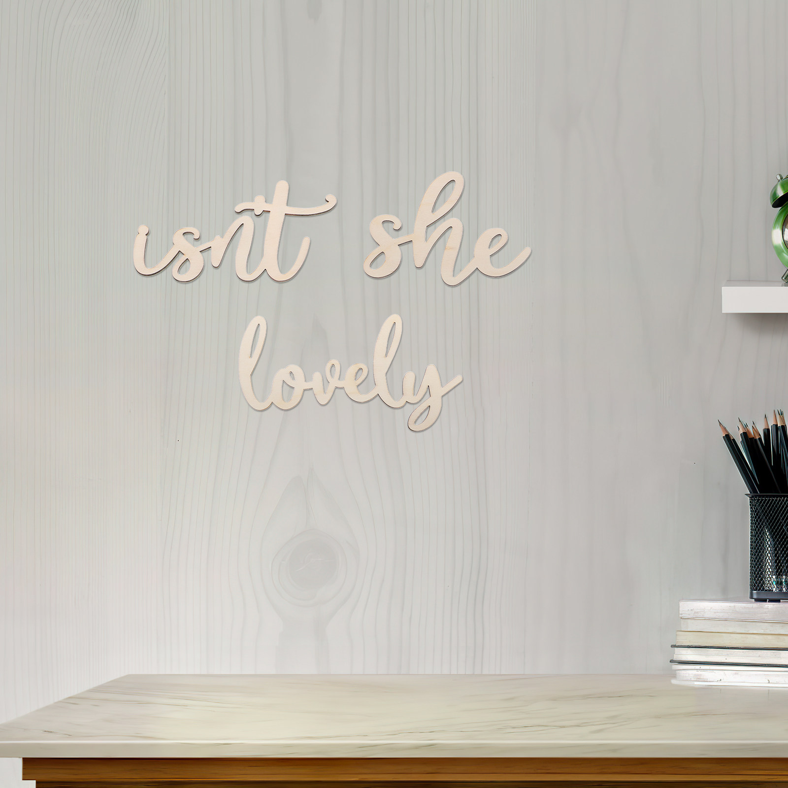 Wood Sign Wooden Wall Sticker  - Baby Nursery Room recension och pris