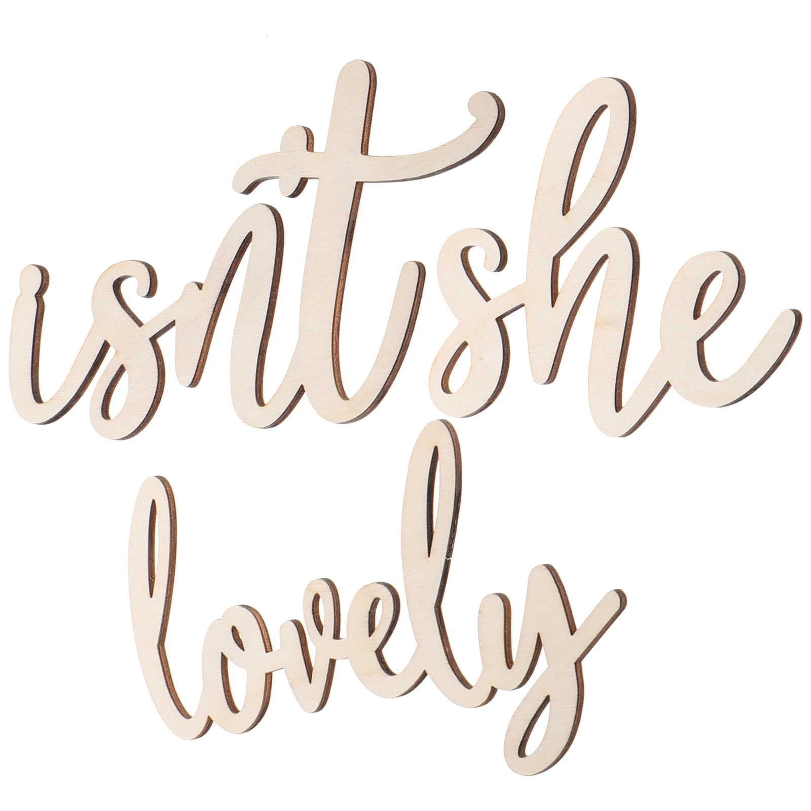 Wood Sign Wooden Wall Sticker  - Baby Nursery Room recension och pris