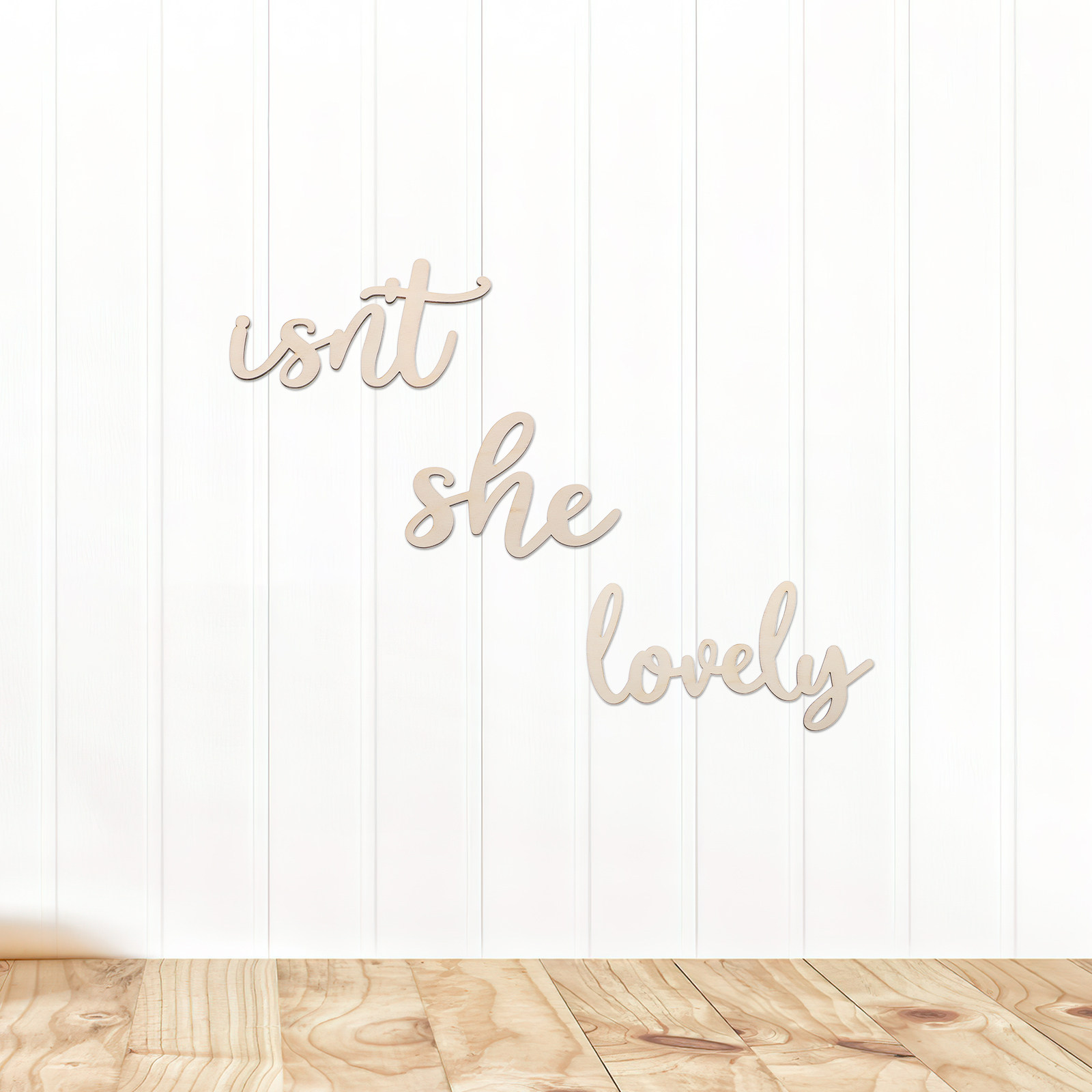 Wood Sign Wooden Wall Sticker  - Baby Nursery Room recension och pris