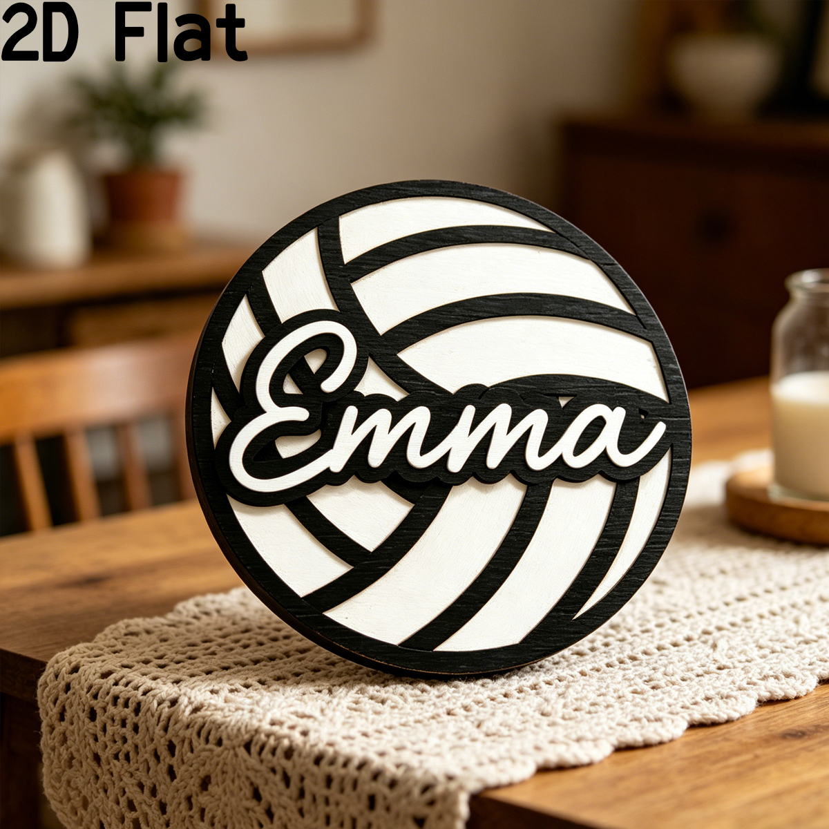 1Pc Custom Volleyball Style Wo - Baby Nursery Office recension och pris