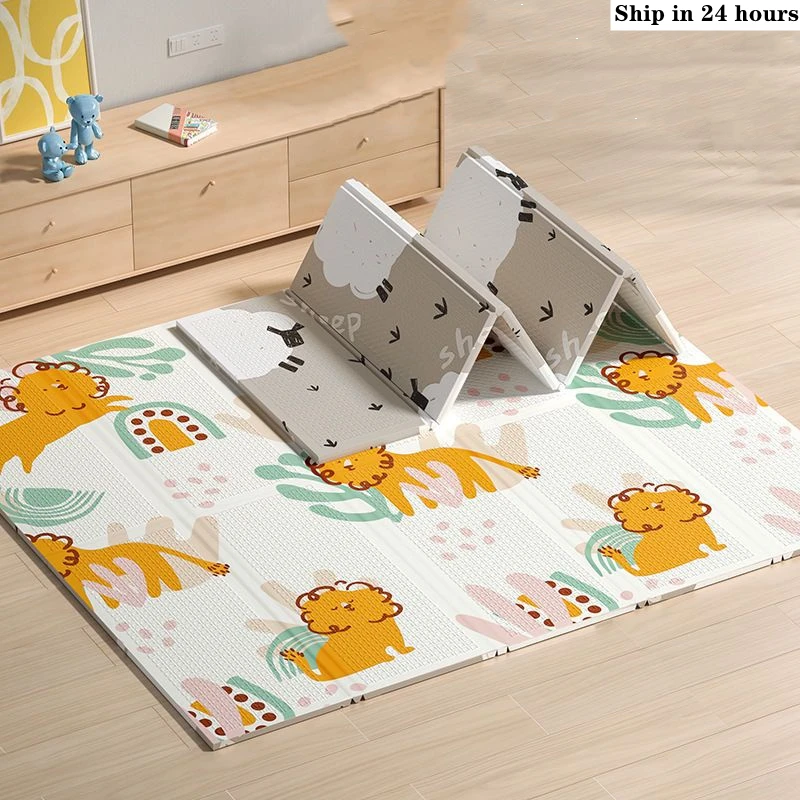 Baby Play Mats Foldable Xpe Pu - Soft Rug Nursery recension och pris