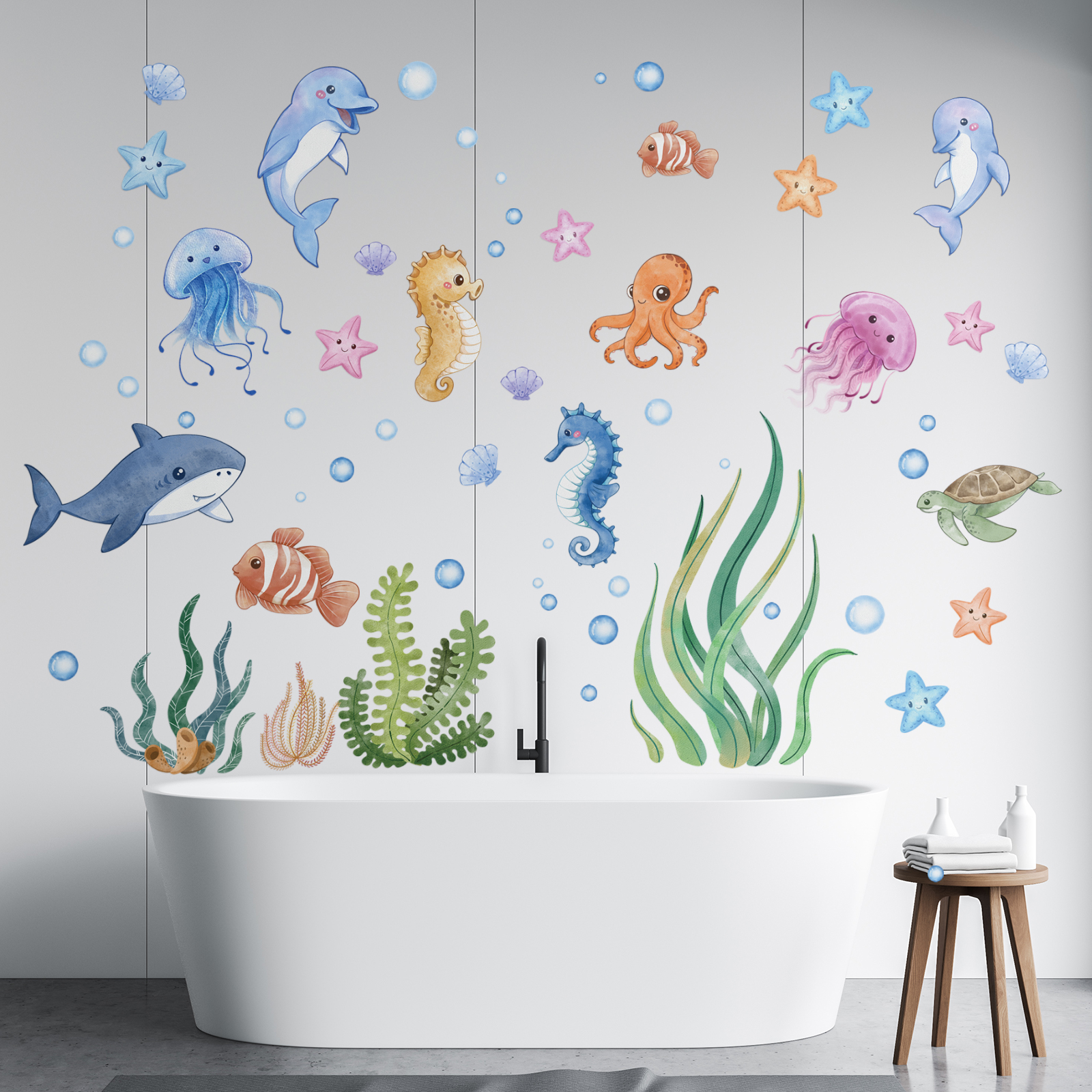 Ocean Wall Decals Under The Se - Baby Nursery Under The Sea recension och pris